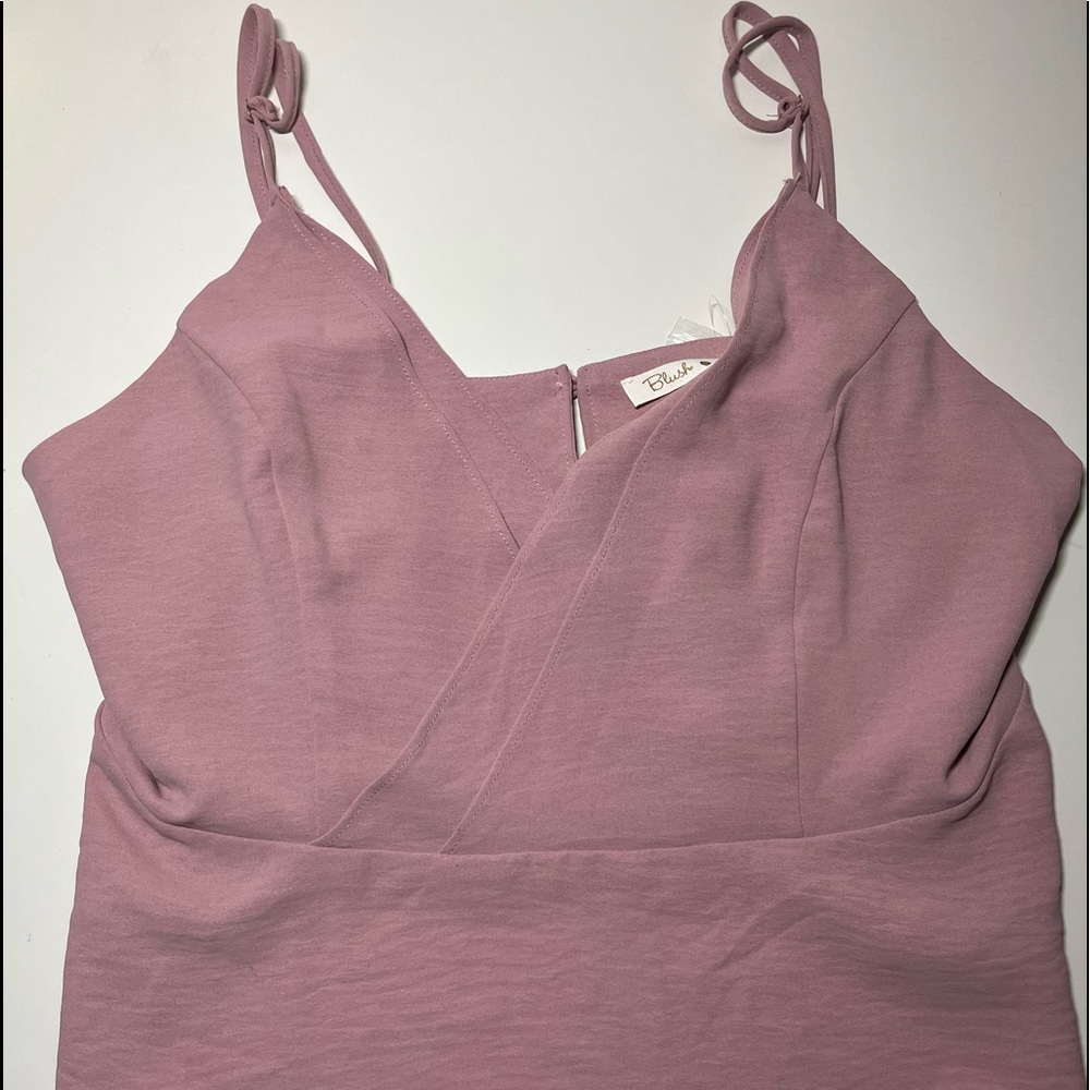 Brand new blush colored cropped spaghetti strap